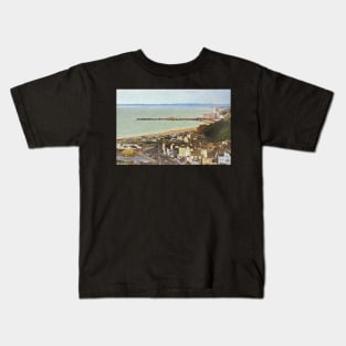 Hastings From Above as Digital Art Kids T-Shirt